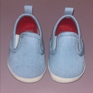 Carter's Light Blue Slip-On Baby Shoes